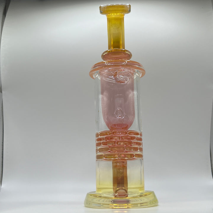 14MM Fumed Brickstack Incycler Glass Pipe Leisure Glass   