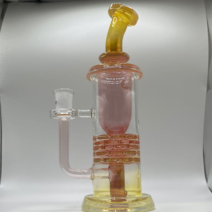 14MM Fumed Brickstack Incycler Glass Pipe Leisure Glass   