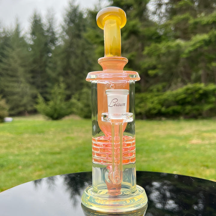 14MM Fumed Brickstack Incycler Glass Pipe Leisure Glass   