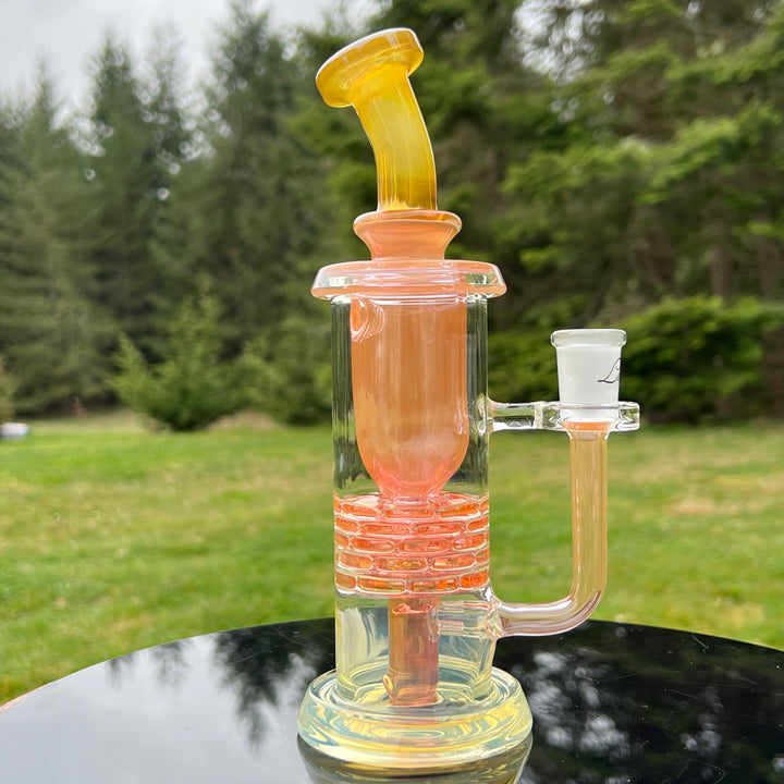 14MM Fumed Brickstack Incycler Glass Pipe Leisure Glass   