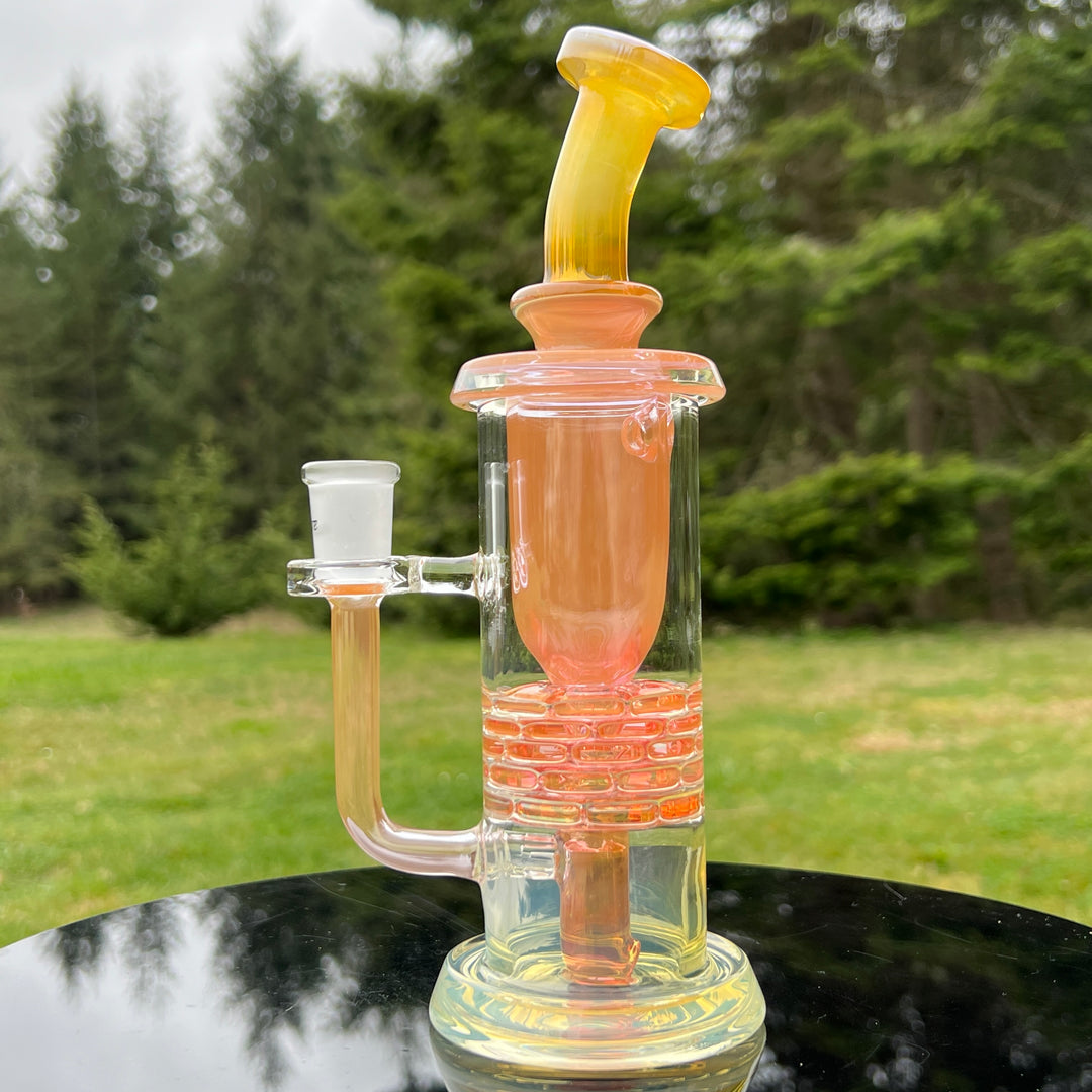 14MM Fumed Brickstack Incycler Glass Pipe Leisure Glass   