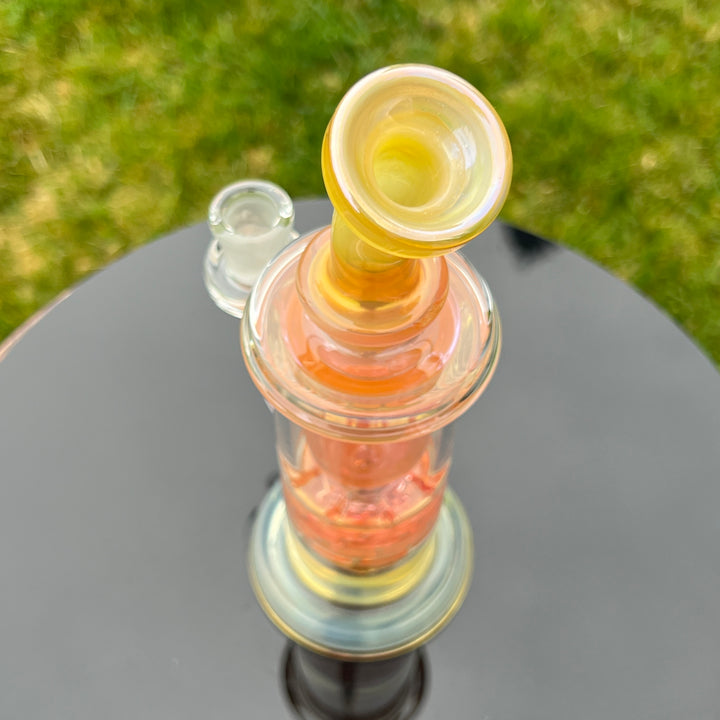 14MM Fumed Brickstack Incycler Glass Pipe Leisure Glass   