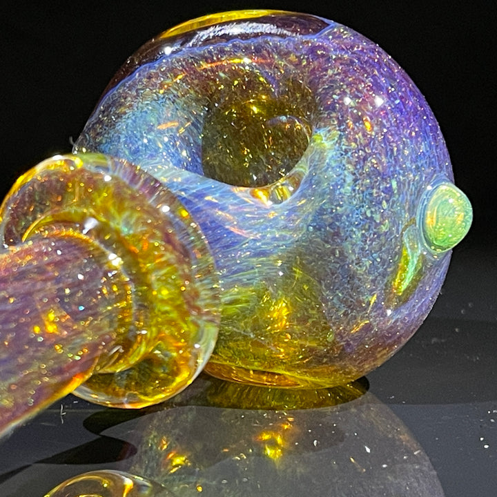 Thick Aventurine Pipe + Ryot Headcase Combo Glass Pipe Chuck Glass