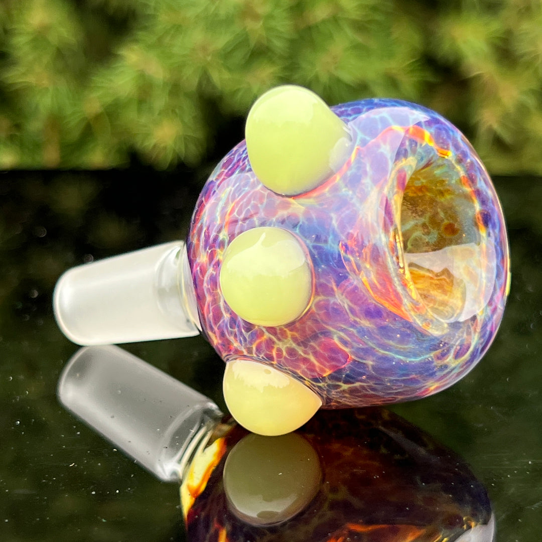 14mm Purple Nebula Slyme Pull Slide Accessory Tako Glass   