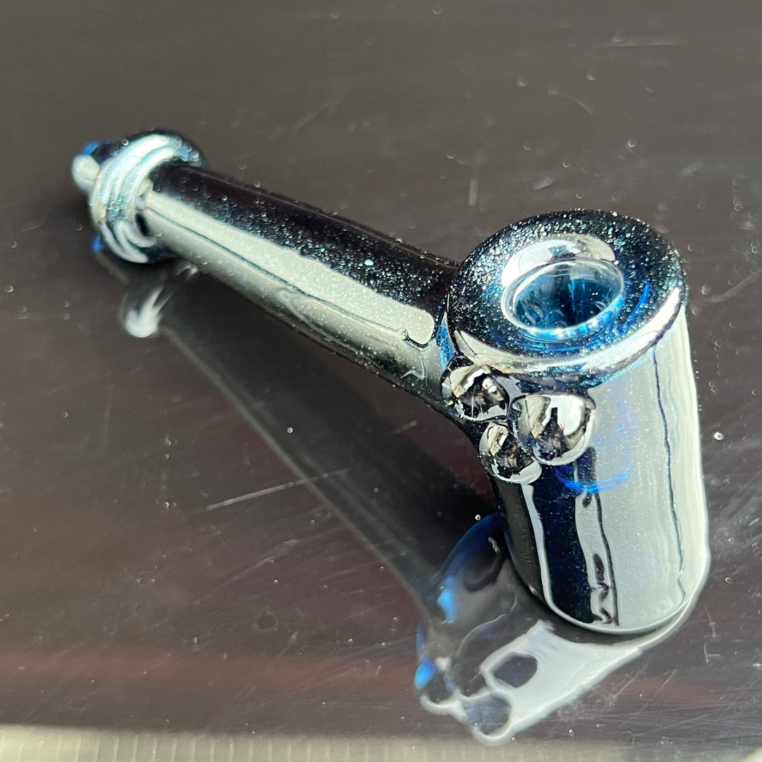 Blue Stardust Hash Hammer Glass Pipe KOP Glass   