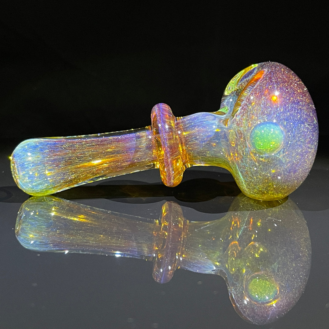 Thick Aventurine Pipe + Ryot Headcase Combo Glass Pipe Chuck Glass