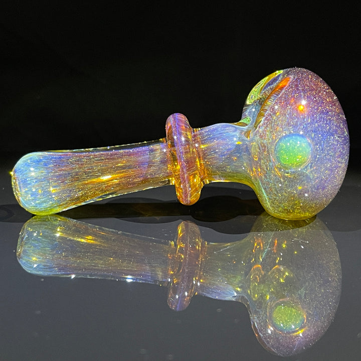 Thick Aventurine Pipe + Ryot Headcase Combo Glass Pipe Chuck Glass
