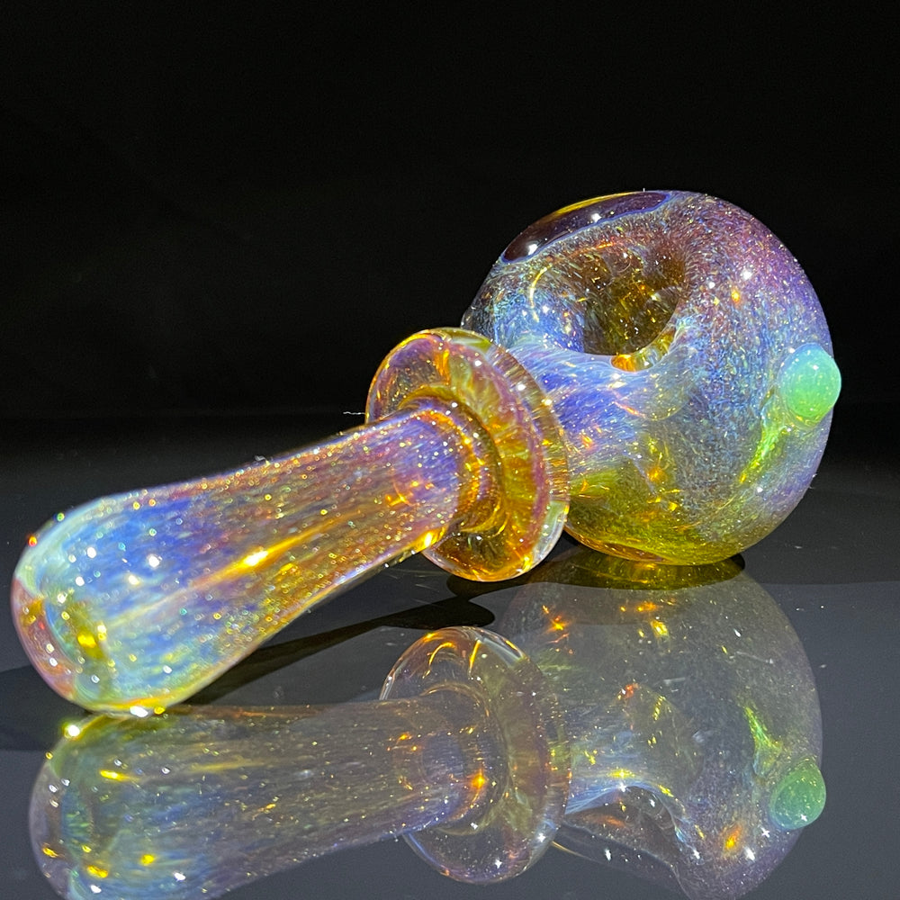Thick Aventurine Pipe + Ryot Headcase Combo Glass Pipe Chuck Glass