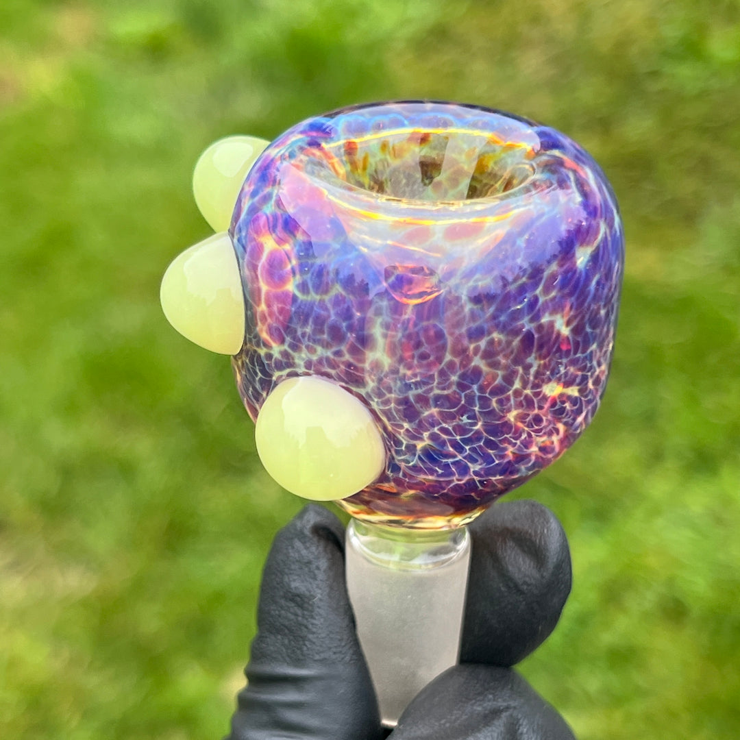 14mm Purple Nebula Slyme Pull Slide Accessory Tako Glass   