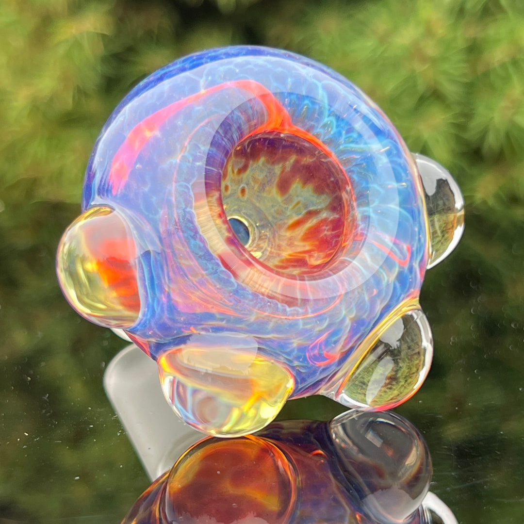 14mm Purple Nebula Pull Slide Accessory Tako Glass   