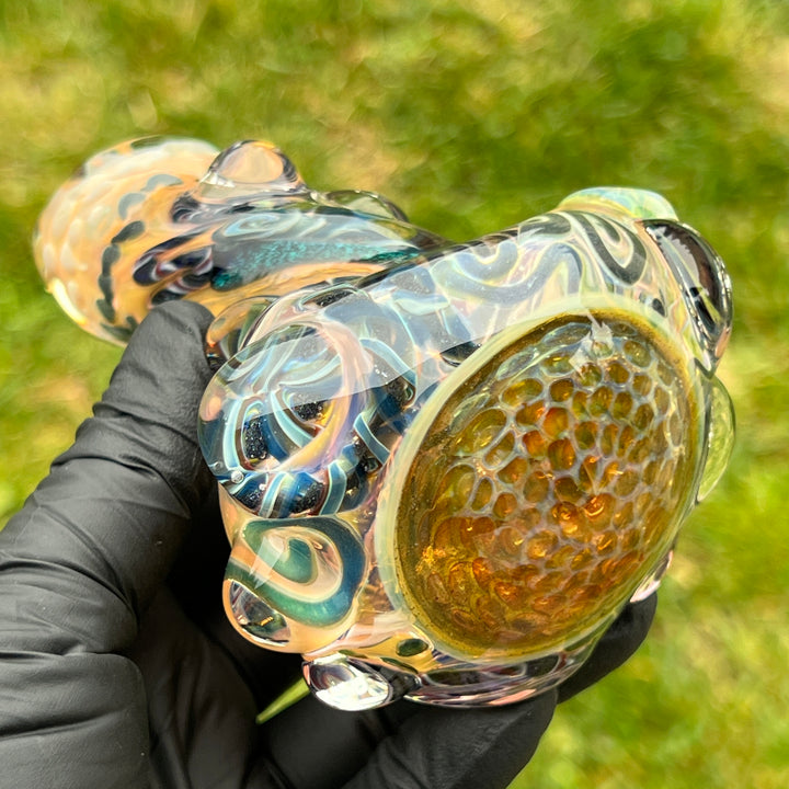 Molten Thick and Twisted Pipe Glass Pipe Molten Imagination   