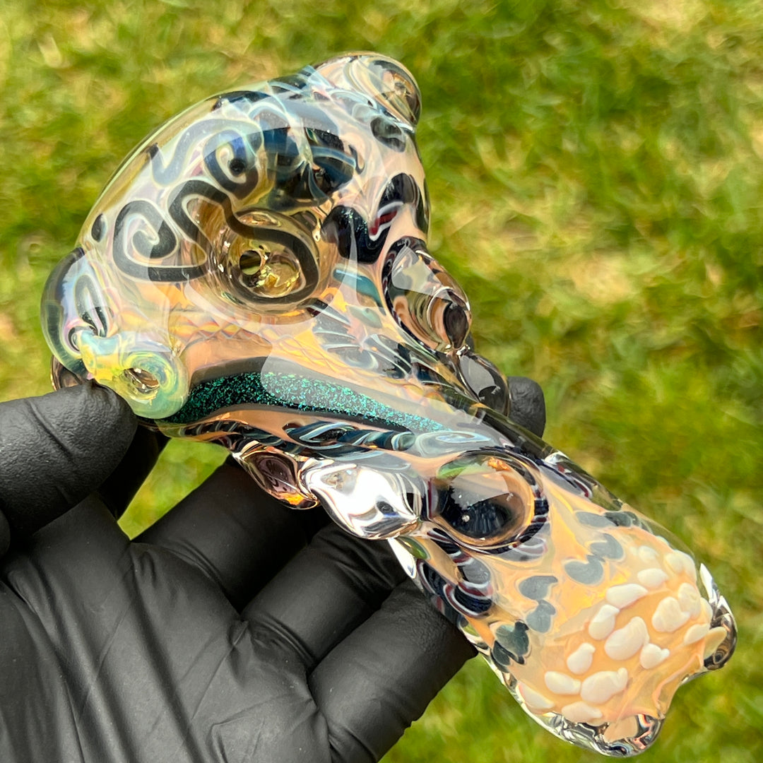 Molten Thick and Twisted Pipe Glass Pipe Molten Imagination   