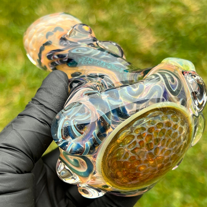 Molten Thick and Twisted Pipe Glass Pipe Molten Imagination   