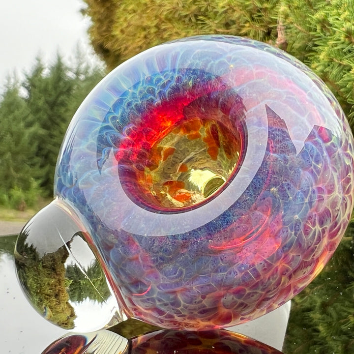 14mm Purple Nebula Pull Slide Accessory Tako Glass   