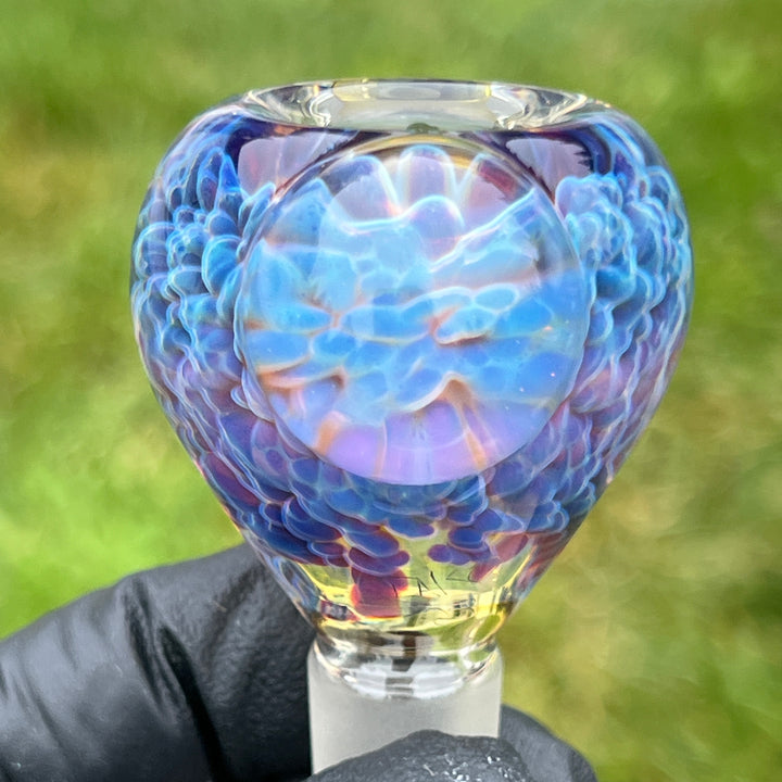 14mm Purple Nebula Pull Slide Accessory Tako Glass   