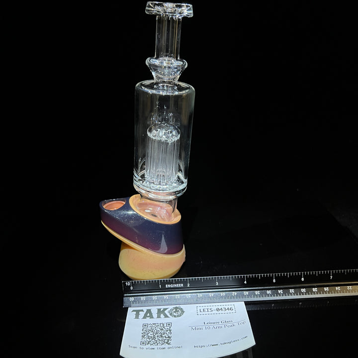 Mini 10 Arm Peak Top Glass Pipe Leisure Glass   