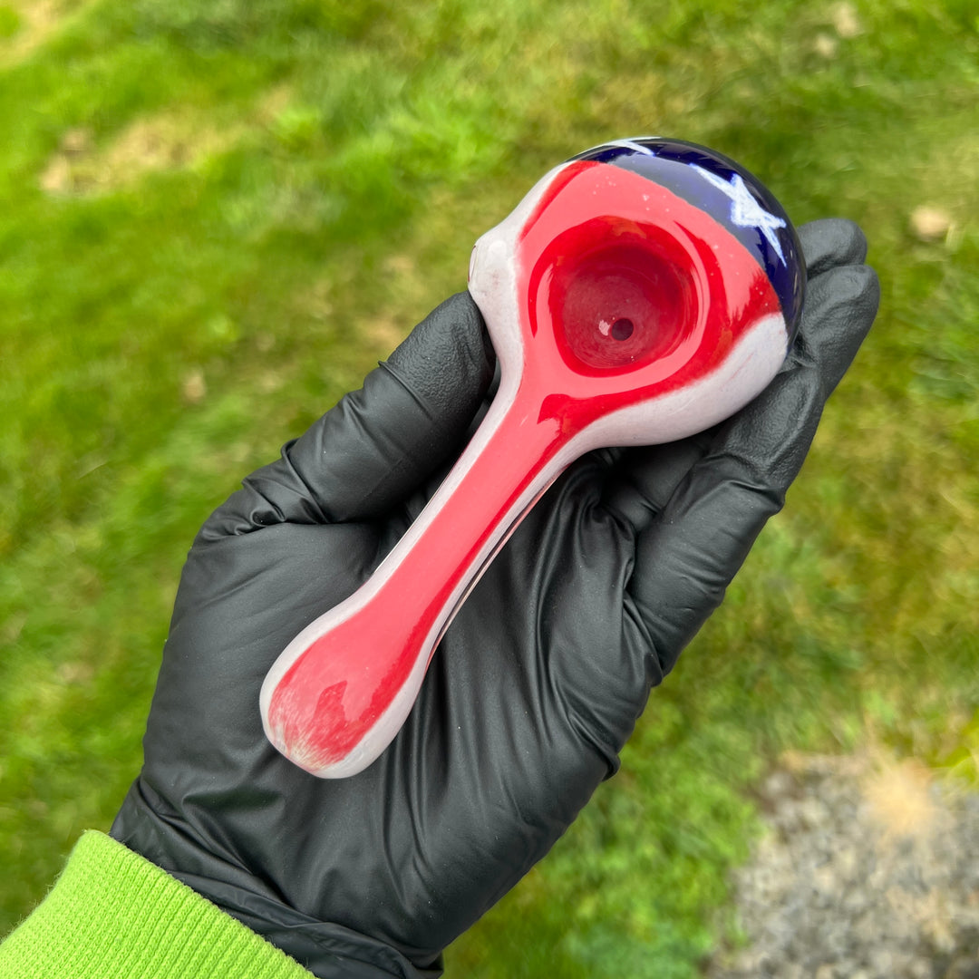 American Flag Pipe Glass Pipe Hoffman Glass   