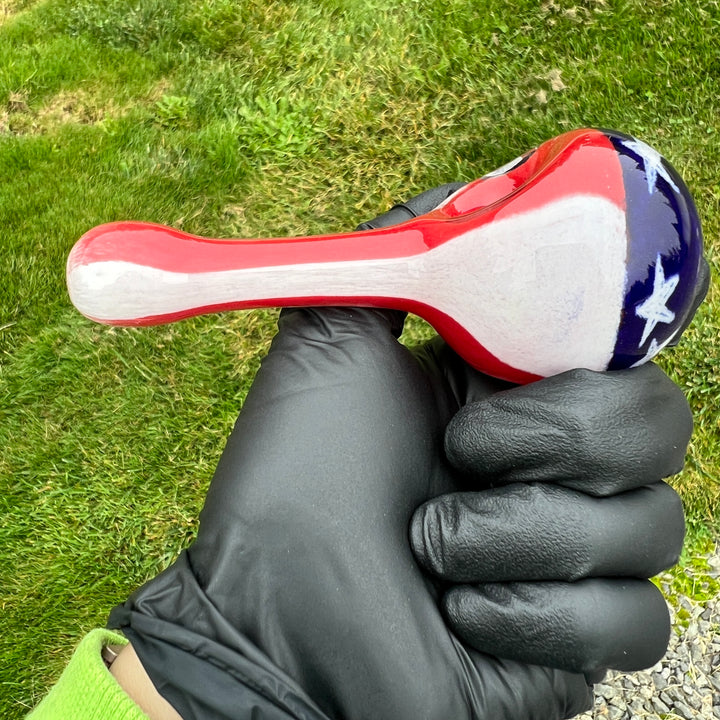 American Flag Pipe Glass Pipe Hoffman Glass   