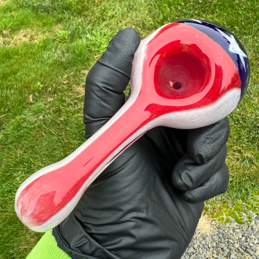 American Flag Pipe Glass Pipe Hoffman Glass   