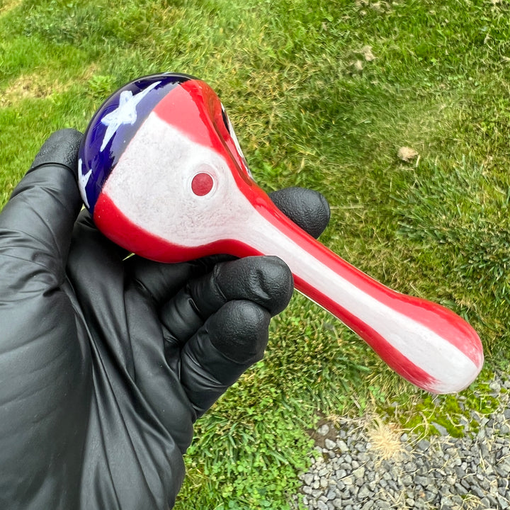 American Flag Pipe Glass Pipe Hoffman Glass   