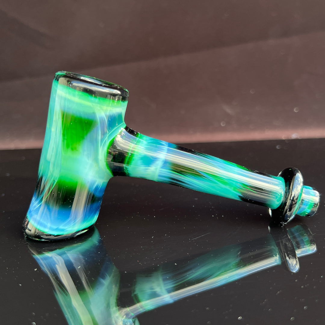 Green Money Hash Hammer Glass Pipe KOP Glass   