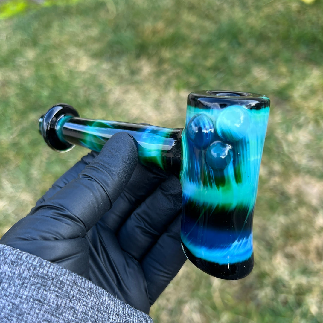 Green Money Hash Hammer Glass Pipe KOP Glass   