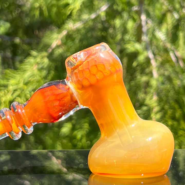 Honey Honeycomb Bubbler Glass Pipe TG