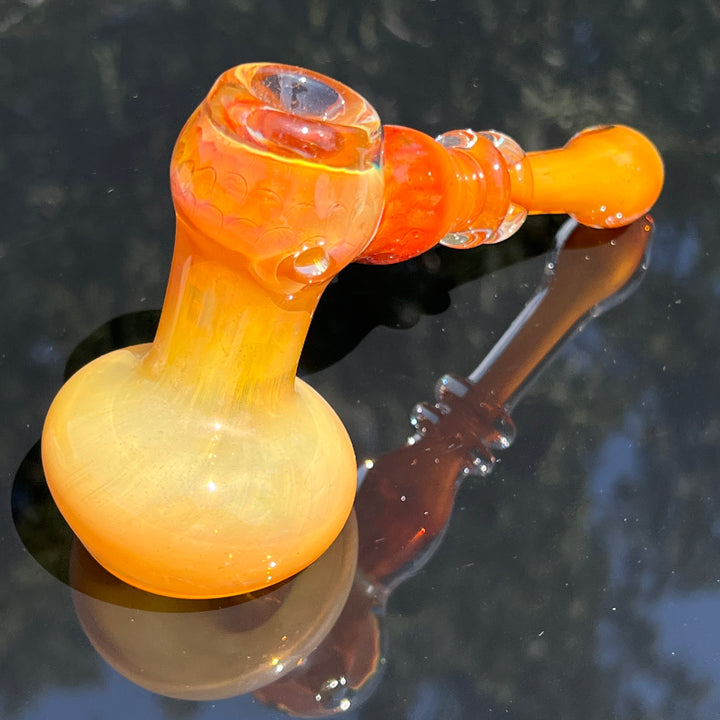 Honey Honeycomb Bubbler Glass Pipe TG