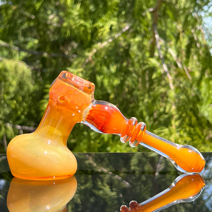 Honey Honeycomb Bubbler Glass Pipe TG