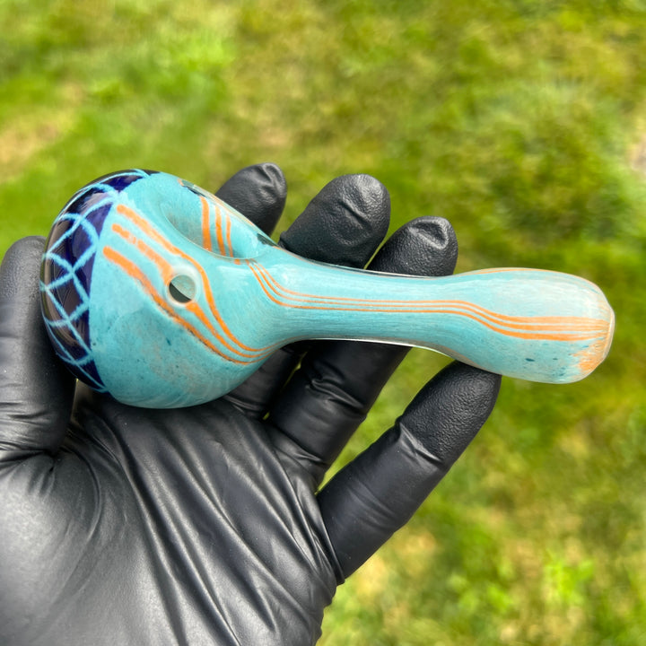 Reticello Pipe Glass Pipe Hoffman Glass   