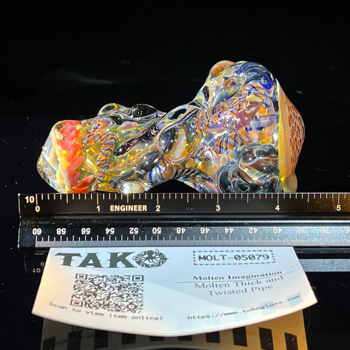 Molten Thick and Twisted Pipe Glass Pipe Molten Imagination   