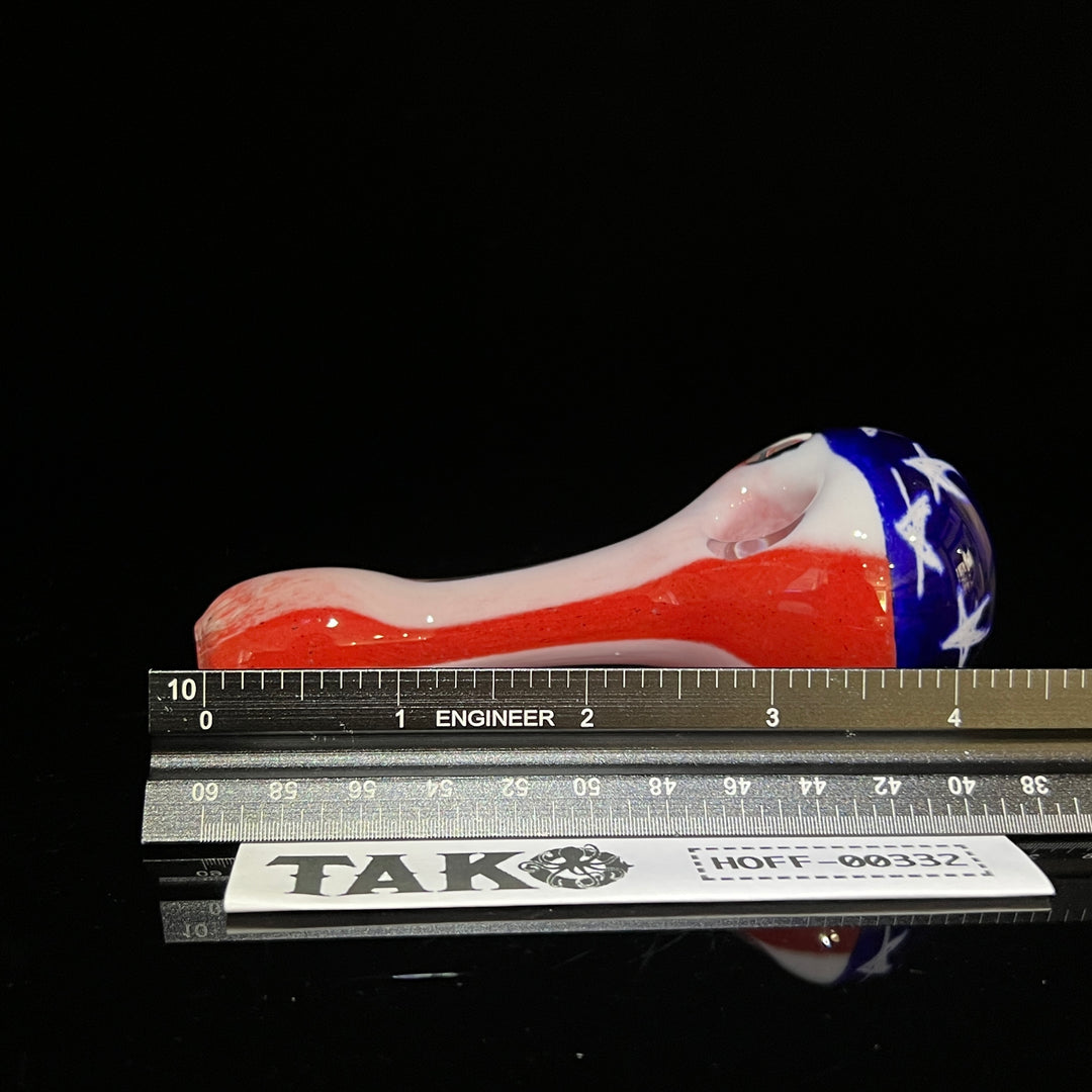 American Flag Pipe Glass Pipe Hoffman Glass   