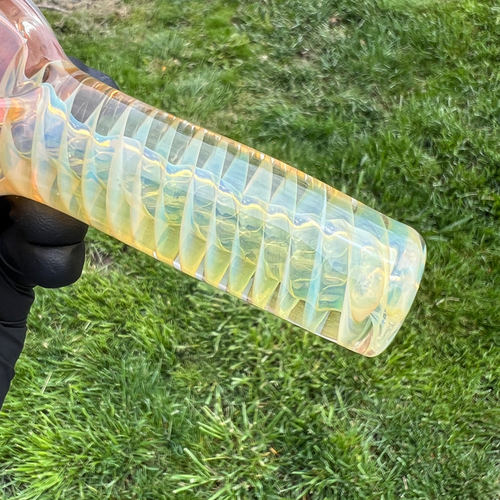 Pink Marble Tornado Pipe Glass Pipe TG   