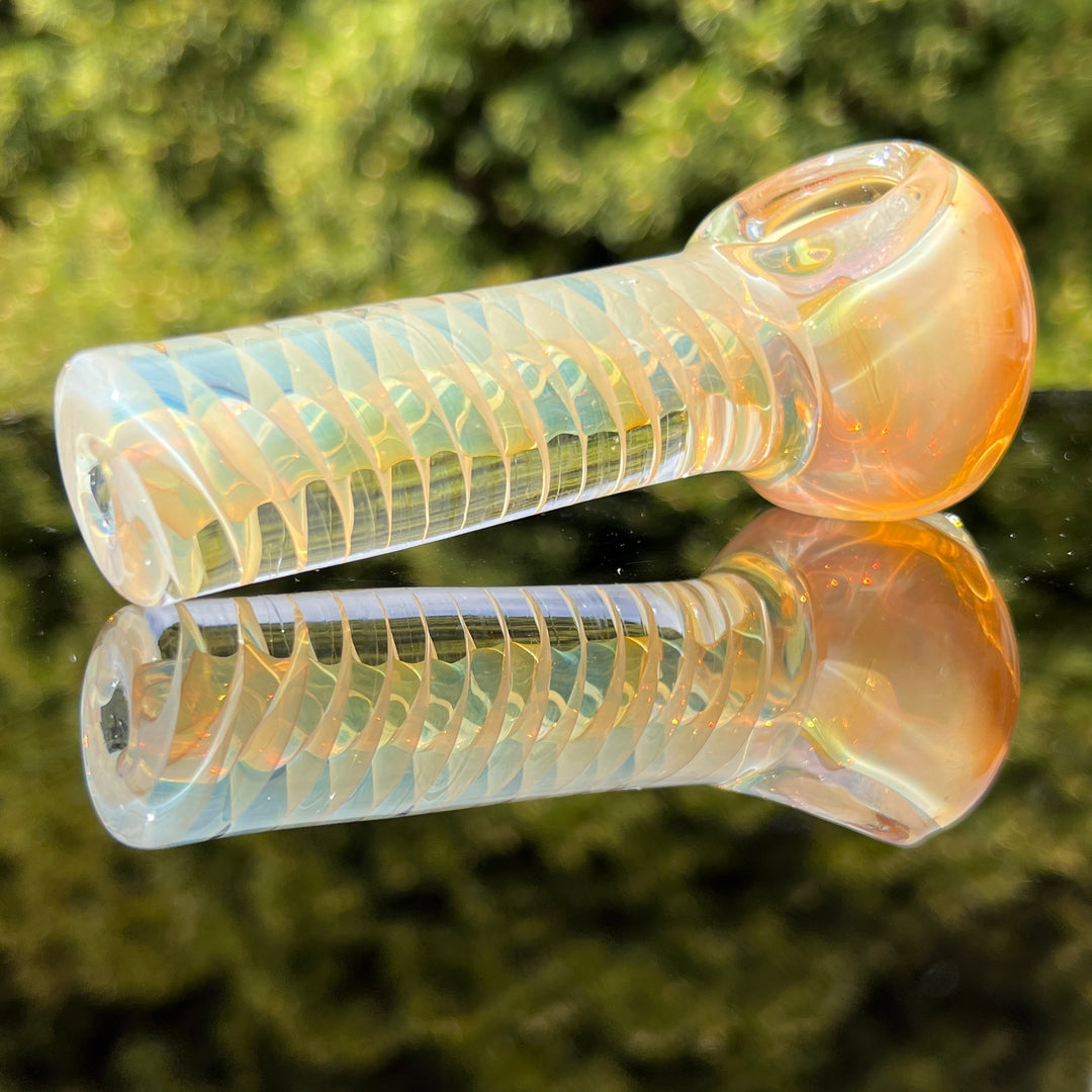 Green Marble Tornado Pipe Glass Pipe TG   