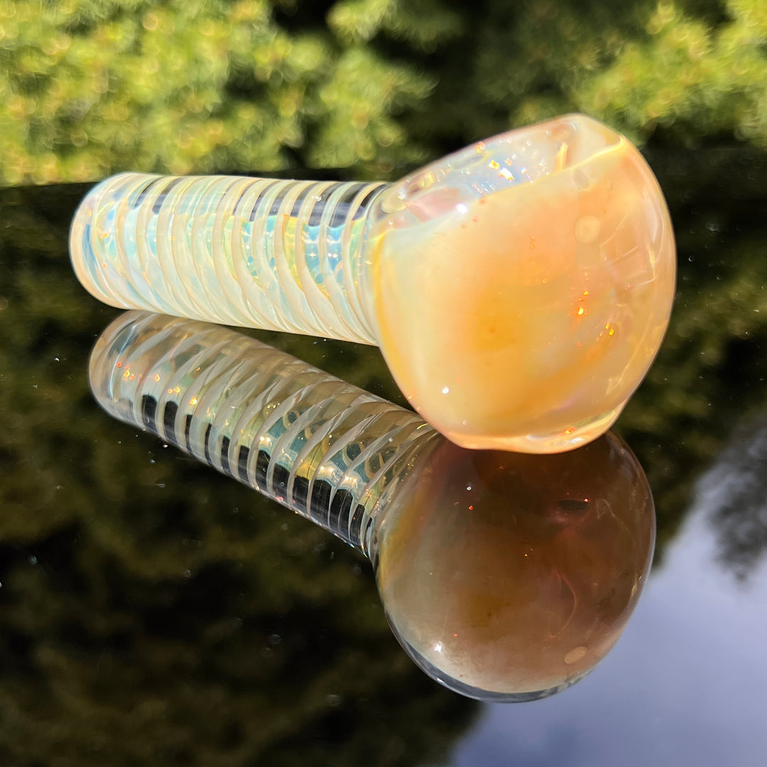 Green Marble Tornado Pipe Glass Pipe TG   