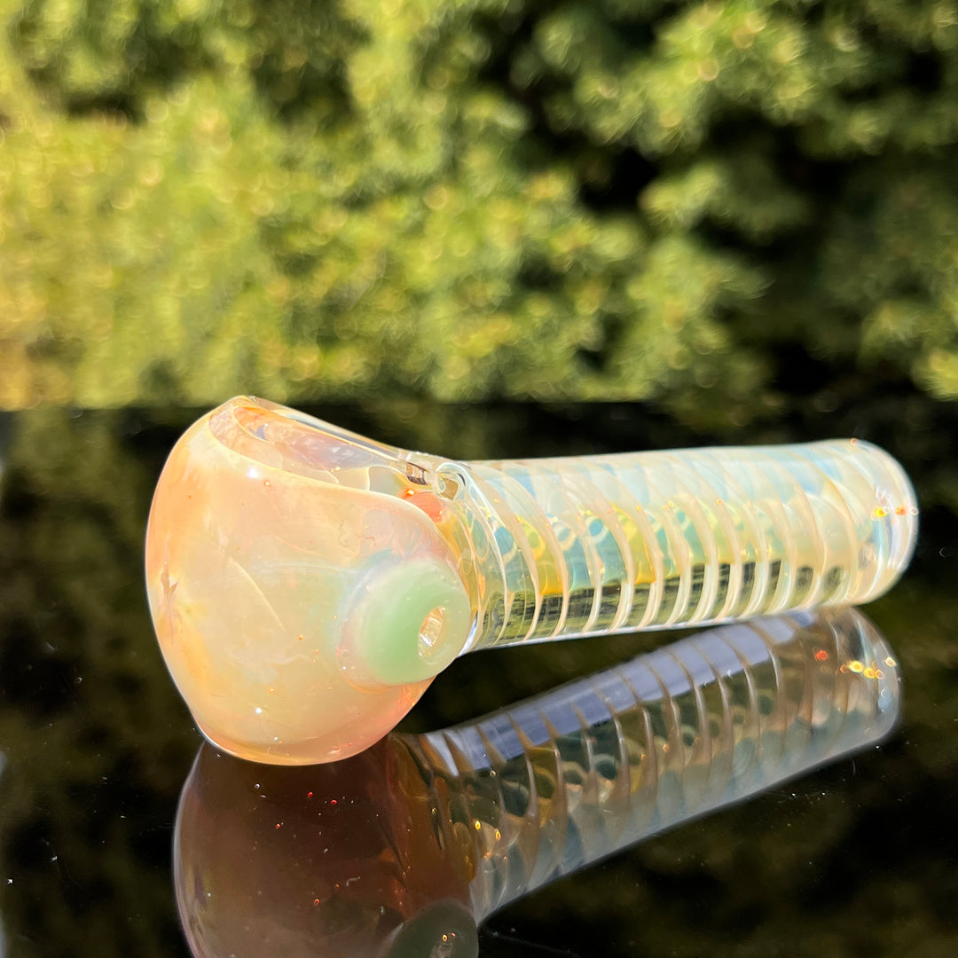 Green Marble Tornado Pipe Glass Pipe TG   