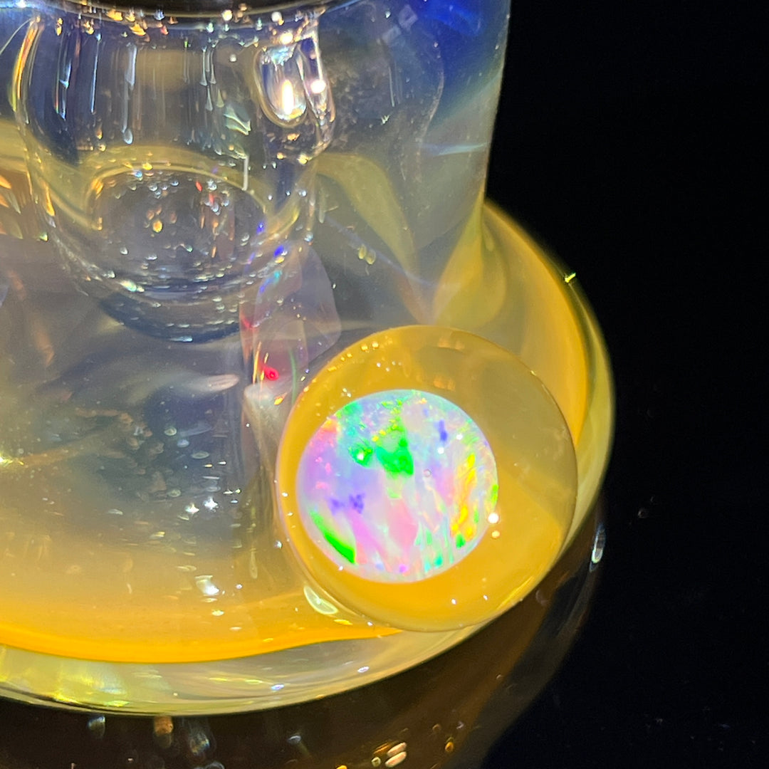 Fumed Opal Hash Sherlock Glass Pipe Tako Glass   