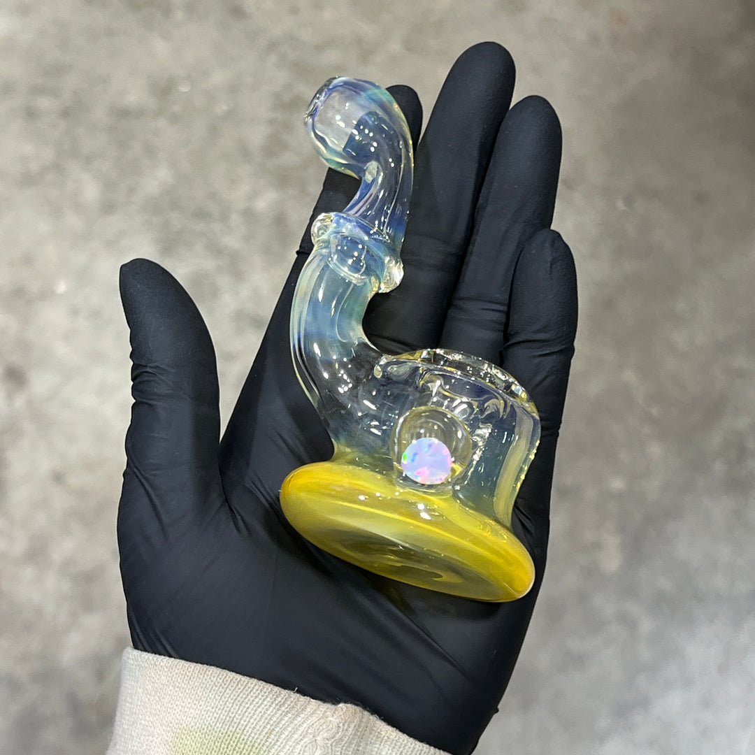 Fumed Opal Hash Sherlock Glass Pipe Tako Glass   