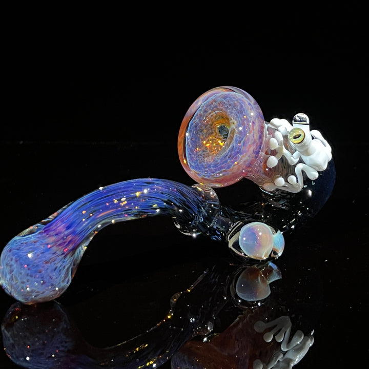 Purple Magic Frog Mushroom Sherlock Glass Pipe Beezy Glass