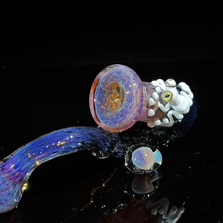 Purple Magic Frog Mushroom Sherlock Glass Pipe Beezy Glass