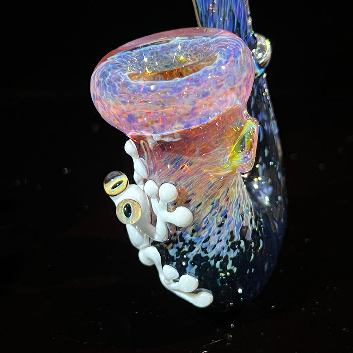 Purple Magic Frog Mushroom Sherlock Glass Pipe Beezy Glass