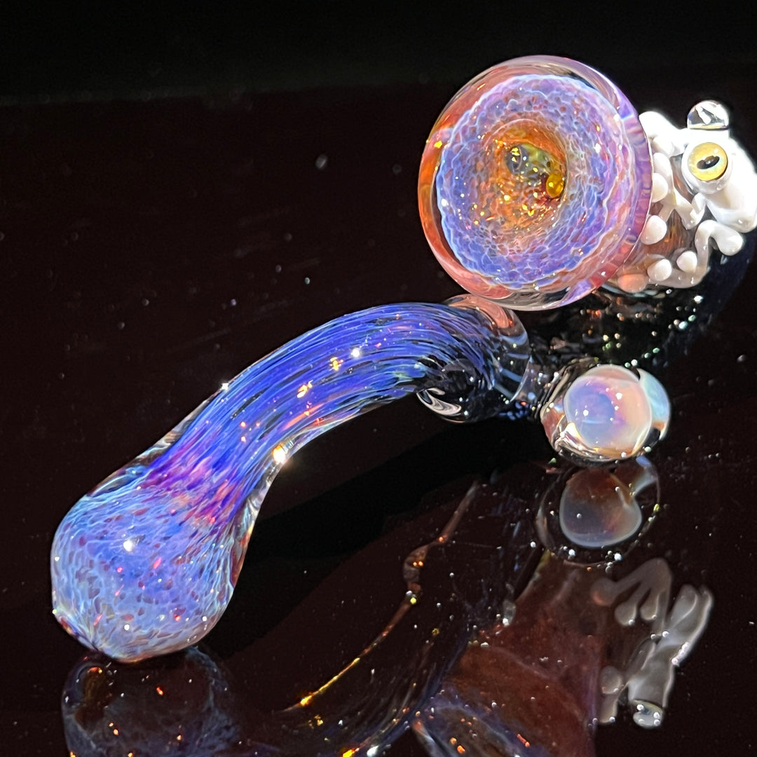 Purple Magic Frog Mushroom Sherlock Glass Pipe Beezy Glass