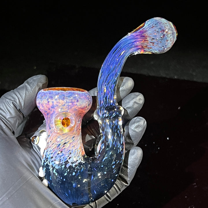 Purple Magic Frog Mushroom Sherlock Glass Pipe Beezy Glass