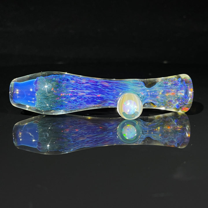 Purple Seaweed Opal Chillum Glass Pipe Tako Glass