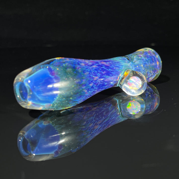Purple Seaweed Opal Chillum Glass Pipe Tako Glass