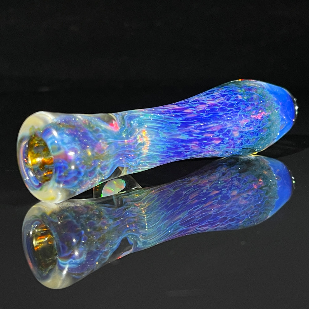 Purple Seaweed Opal Chillum Glass Pipe Tako Glass