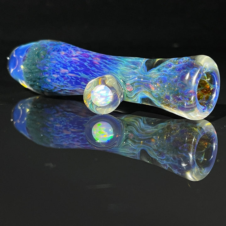 Purple Seaweed Opal Chillum Glass Pipe Tako Glass