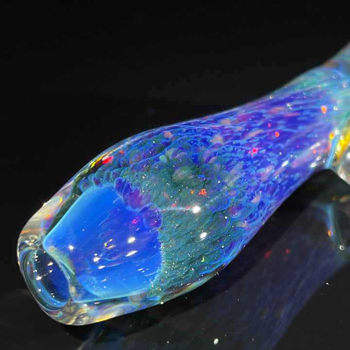 Purple Seaweed Opal Chillum Glass Pipe Tako Glass