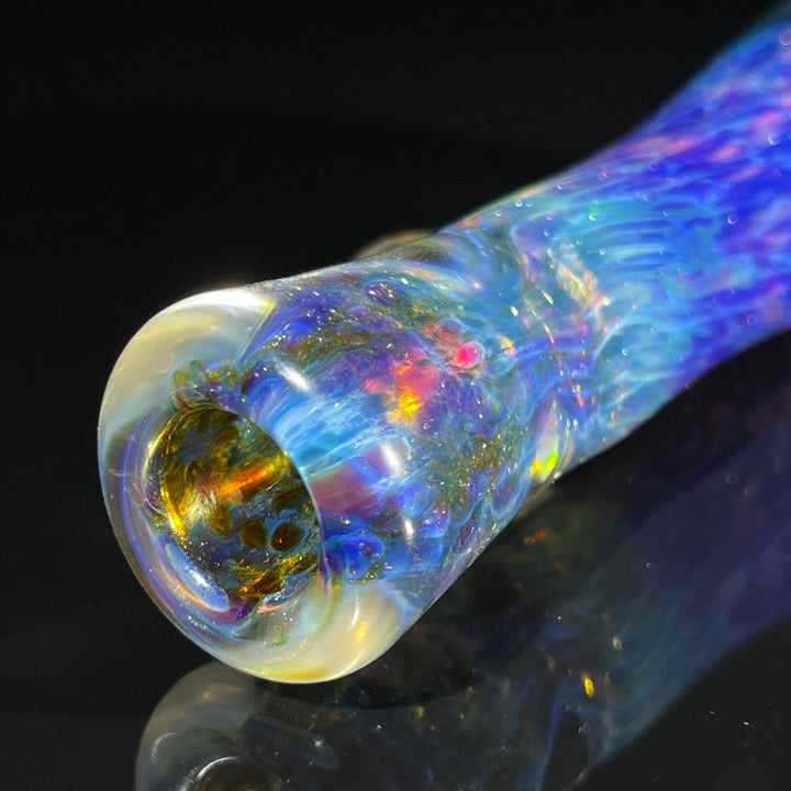 Purple Seaweed Opal Chillum Glass Pipe Tako Glass