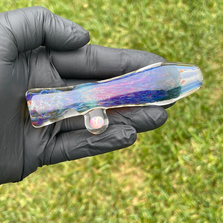 Purple Seaweed Opal Chillum Glass Pipe Tako Glass